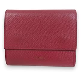 Céline-Celine Small Trifold Wallet-Red