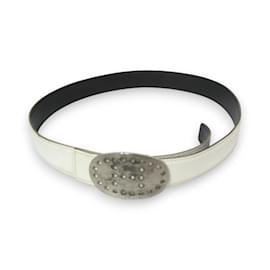 Hermès-Cinto de couro Hermes Kara-Branco