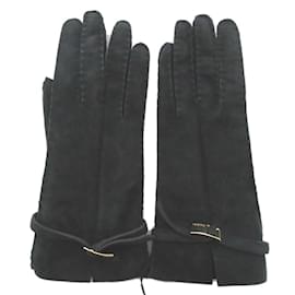Gucci-Gucci Tom Ford Mouton Women's Gloves-Black
