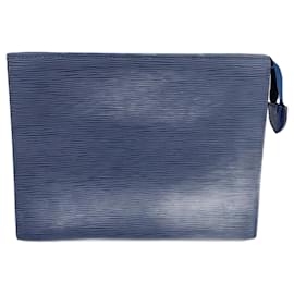 Louis Vuitton-Pochette Toilette 26 Epi Louis Vuitton-Bleu