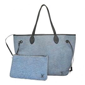 Louis Vuitton-Louis Vuitton Epi Denim Neverfull MM Tote Bag-Other
