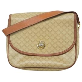 Céline-Celine Shoulder Bag Macadam Beige Light Brown-Beige,Light brown