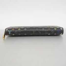 Louis Vuitton-Louis Vuitton Long Wallet Monogram Multicolor Zippy M60243-Black,Red