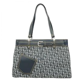 Christian Dior-Christian Dior Navy Tote Bag-Navy blue