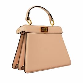 Fendi-Fendi ISeeU Leather Handbag-Beige