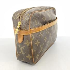 Louis Vuitton-Louis Vuitton Monogram Compiegne 23 Clutch Bag-Brown