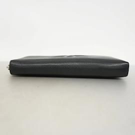 Chanel-Chanel Long Wallet in Black Grained Calfskin-Black