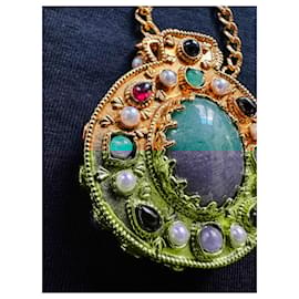 Chanel-Vintage Chanel Robert Goossens necklace-Gold hardware
