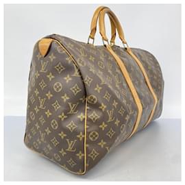 Louis Vuitton-Louis Vuitton Monogram Keepall 50 Boston Bag-Brown