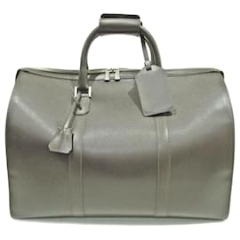 Alfred Dunhill-Sac Boston en cuir marron Dunhill-Marron