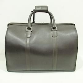 Alfred Dunhill-Sac Boston en cuir marron Dunhill-Marron
