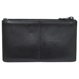 Maison Martin Margiela-Maison Margiela Black Leather Long Wallet-Black
