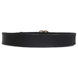 Gucci-Gucci Double G Buckle Leather Belt-Black