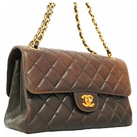 Chanel-Chanel Black Lambskin Shoulder Bag-Black