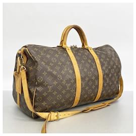 Louis Vuitton-Louis Vuitton Boston Bag Monogram Keepall Bandouliere 50-Brown