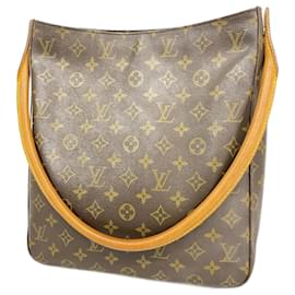 Louis Vuitton-Louis Vuitton Monogram Looping GM Shoulder Bag-Brown