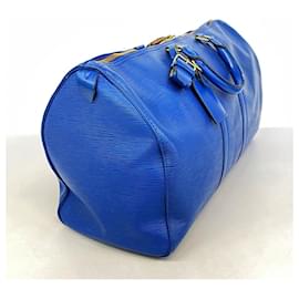 Louis Vuitton-Louis Vuitton Epi Keepall 45 Boston Bag-Blue