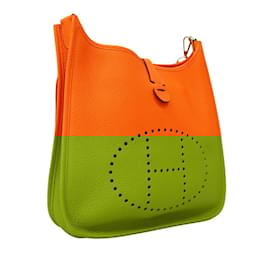 Hermès-Hermes Shoulder Bag Evelyn 1PM-Orange