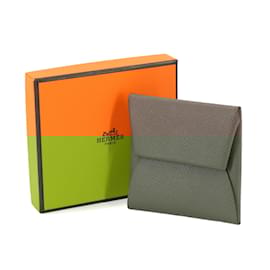 Hermès-Hermes Bastia Verso Coin Purse-Grey,Light green