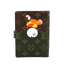 Louis Vuitton-Louis Vuitton Monogram Panda Agenda PM Notebook Cover-Brown,Other