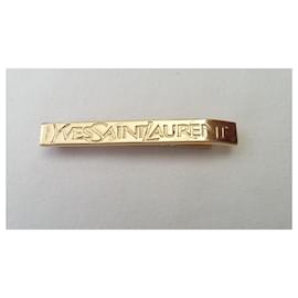 Yves Saint Laurent-Excellent condition & certified gold plated-Golden,Gold hardware