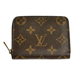 Louis Vuitton-Louis Vuitton Monogram Round Zipper Coin Purse-Brown