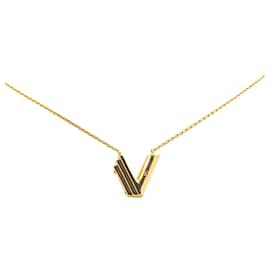 Louis Vuitton-Louis Vuitton LV&ME V Pendant Necklace-Golden