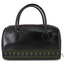 Yves Saint Laurent-Yves Saint Laurent 2-Way Hand Shoulder Bag-Black,Orange