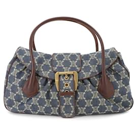 Céline-Celine Macadam Handbag-Brown,Blue