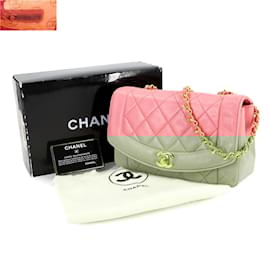 Chanel-Chanel Diana Matelasse 22 Chain Shoulder Bag-Pink