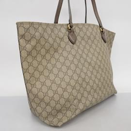 Gucci-Gucci Tote Bag GG Supreme 547974-Brown