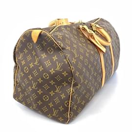 Louis Vuitton-Louis Vuitton Boston Bag Monogram Keepall 55-Brown