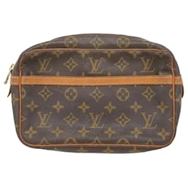 Louis Vuitton-Louis Vuitton Monogram Compiegne 23 Clutch Bag-Brown