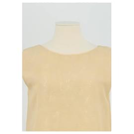 Fendi-Robe en soie-Beige