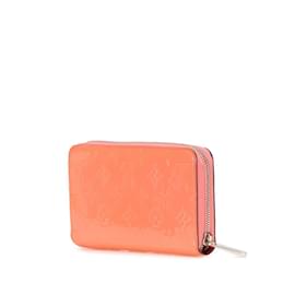 Louis Vuitton-Louis Vuitton Monogram Vernis Coin Purse-Orange,Monogram