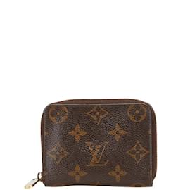 Louis Vuitton-Louis Vuitton Monogram Zippy Coin Purse-Brown,Monogram