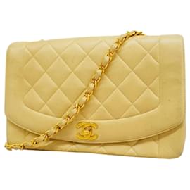 Chanel-Chanel Beige Lambskin Shoulder Bag-Beige