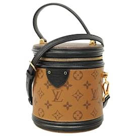 Louis Vuitton-Louis Vuitton Monogram Reverse Cannes Handbag-Brown