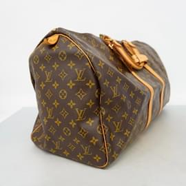 Louis Vuitton-Louis Vuitton Monogram Keepall 55 Boston Bag-Brown