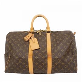 Louis Vuitton-Louis Vuitton Boston Bag Monogram Keepall 45-Brown