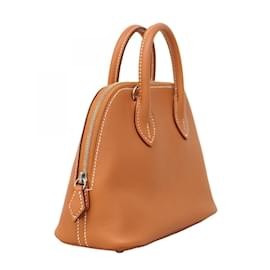 Hermès-Hermes Bolide Mini Evercolor Gold Shoulder Bag-Golden