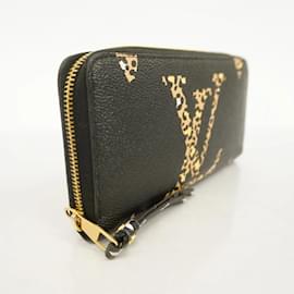 Louis Vuitton-Louis Vuitton Long Wallet Monogram Giant Jungle Zippy-Brown,Black