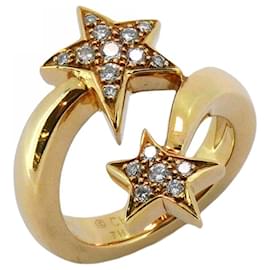 Chanel-Chanel Comet 18K Yellow Gold Diamond Band Ring-Other