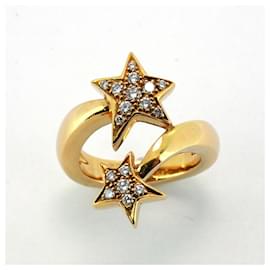 Chanel-Chanel Comet 18K Yellow Gold Diamond Band Ring-Other