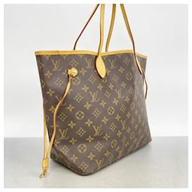 Louis Vuitton-Louis Vuitton Monogram Neverfull MM Tote Bag-Brown