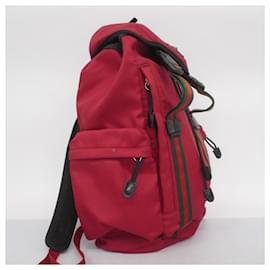Gucci-Mochila de nylon vermelho Gucci-Vermelho