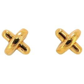 Tiffany & Co-Tiffany 18K Yellow Gold Stud Earrings-Other