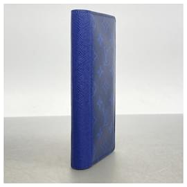 Louis Vuitton-Louis Vuitton Long Wallet Taigarama Portefeuille Brazza M30297 Cobalt-Blue