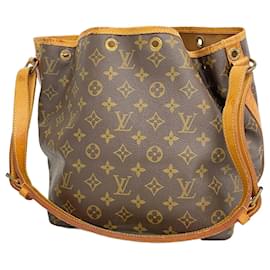 Louis Vuitton-Louis Vuitton Monogram Petit Noe Shoulder Bag-Brown