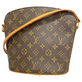 Louis Vuitton-Louis Vuitton Monogram Drouot Shoulder Bag-Brown